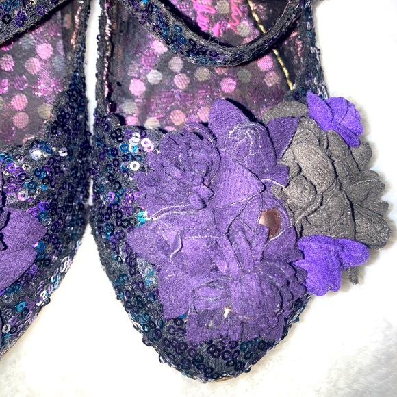 Irregular Choice Shoes Mutiny By Irregular Choice Purple Sequin